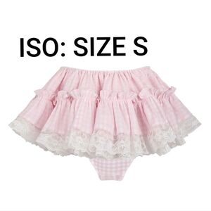 ISO Selkie - The Pink Gingham Degas Skirt (Small)